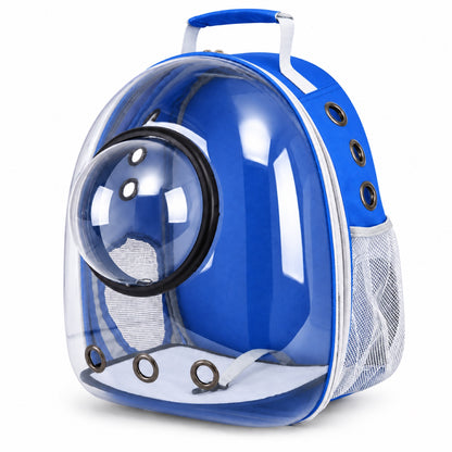 Transparent Space Capsule Pet Backpack, 7 Colors, By GAVPEPY image 9 - DPbackpack26-Blue.jpg