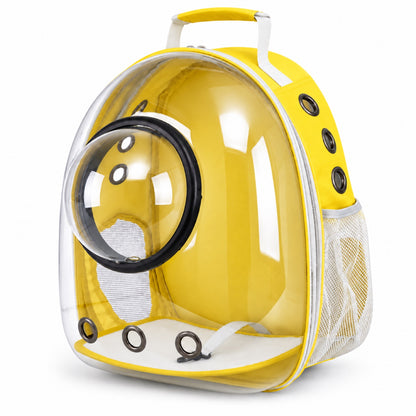 Transparent Space Capsule Pet Backpack, 7 Colors, By GAVPEPY image 14 - DPbackpack26-Yellow.jpg