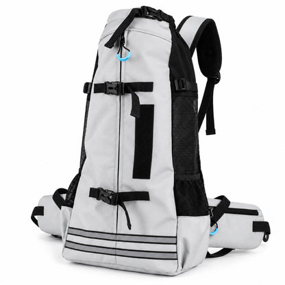 Large Dog Travel Backpack Carrier, 2 Sizes, 3 Colors, By GAVPEPY image 10 - DPbackpack28-Gray-MEDIUM.jpg