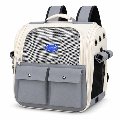 Transparent Space Capsule Pet Backpack, 5 Colors, By GAVPEPY image 9 - DPbackpack29-Gray.jpg
