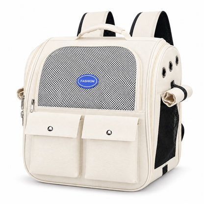 Transparent Space Capsule Pet Backpack, 5 Colors, By GAVPEPY image 12 - DPbackpack29-White.jpg
