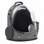 GAVPEPY Oxford Fabric Panoramic Space Capsule Pet Backpack for Pet Transport, Travel and Temporary Containment, Size 37 x 28 x 41cm, Colors Gray, Blue, and Pink, for Road Trips, Vet Visits, Outdoor Outings and Home Use