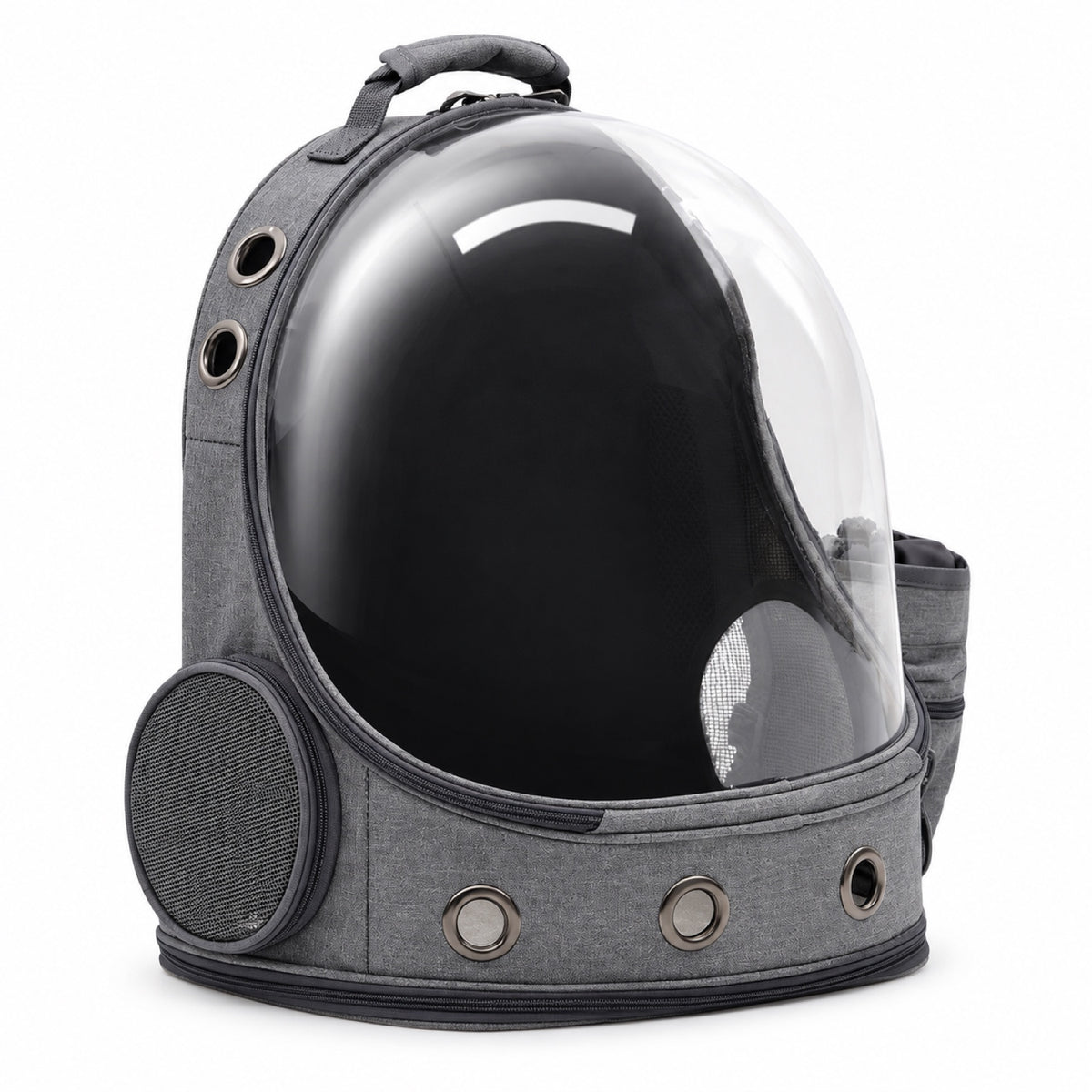 Panoramic Space Capsule Pet Backpack, 3 Colors, By GAVPEPY image 9 - DPbackpack31-Gray.jpg