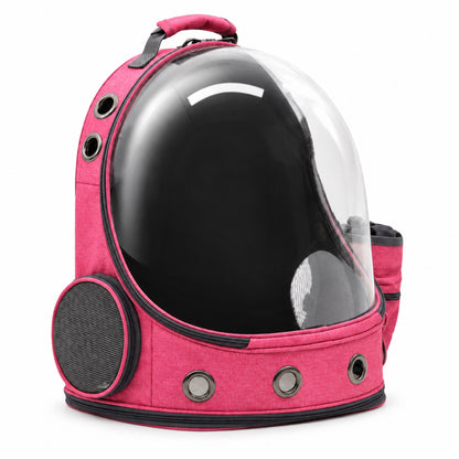 Panoramic Space Capsule Pet Backpack, 3 Colors, By GAVPEPY image 10 - DPbackpack31-Pink.jpg