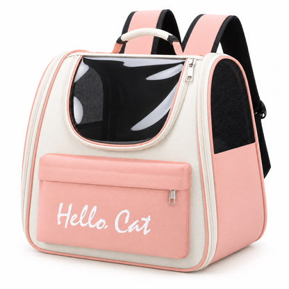 Ventilated 3D Pet Backpack, 6 Colors, By GAVPEPY image 11 - DPbackpack32-Pink.jpg