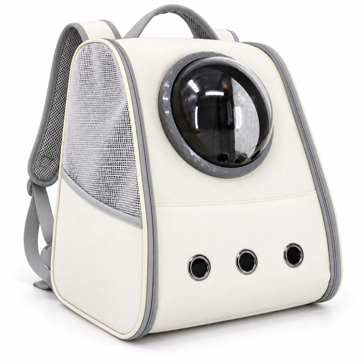 Space Capsule Foldable Pet Backpack, 3 Colors, By GAVPEPY image 8 - DPbackpack36-Haze-Gray.jpg