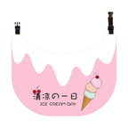 GAVPEPY Polyester Ice-Cream Print Pet Bib, Sizes S, M, L, XL, XXL, Pink, Green, Purple, for photos, celebrations, walks and everyday pet outfits; a neckwear accessory for everyday outfits, portraits and special occasions