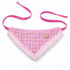 GAVPEPY Polyester Tweed-Look Triangle Pet Bib, Size S, 5 color or pattern options, for photos, celebrations, walks and everyday pet outfits; a neckwear accessory for everyday outfits, portraits and special occasions