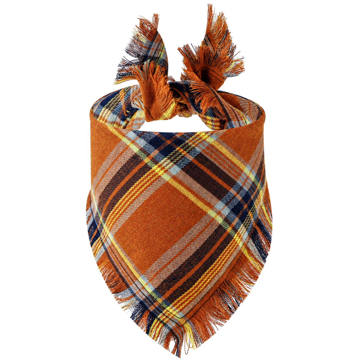 GAVPEPY Polyester-cotton blend Plaid Fringe Pet Bandana, Sizes 65 x 45 x 45 cm, 55 x 38 x 38, as pictured, for photos, celebrations, walks and everyday pet outfits; a neckwear accessory for everyday outfits, portraits and special occasions image 10 - DPbib2-Design04-65X45X45CM.jpg