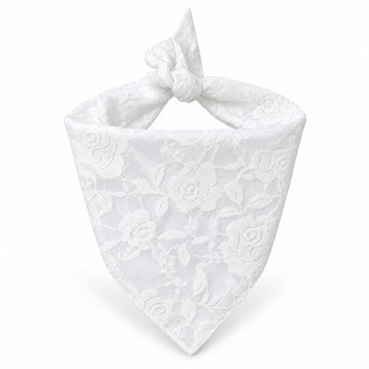 GAVPEPY Cotton Formal Tuxedo Pet Bib, Sizes XS, S, M, L, XL, Black, White, for photos, celebrations, walks and everyday pet outfits; a neckwear accessory for everyday outfits, portraits and special occasions image 8 - DPbib30-White-XS.jpg