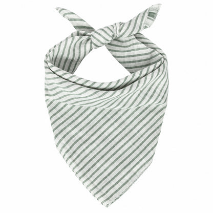 GAVPEPY Cotton Plaid Tie Pet Bandana, Sizes 68 x 45 x 45, One Size, Red, Green, White, Brown, for photos, celebrations, walks and everyday pet outfits; a neckwear accessory for everyday outfits, portraits and special occasions image 10 - DPbib33-Green-68X45X45.jpg