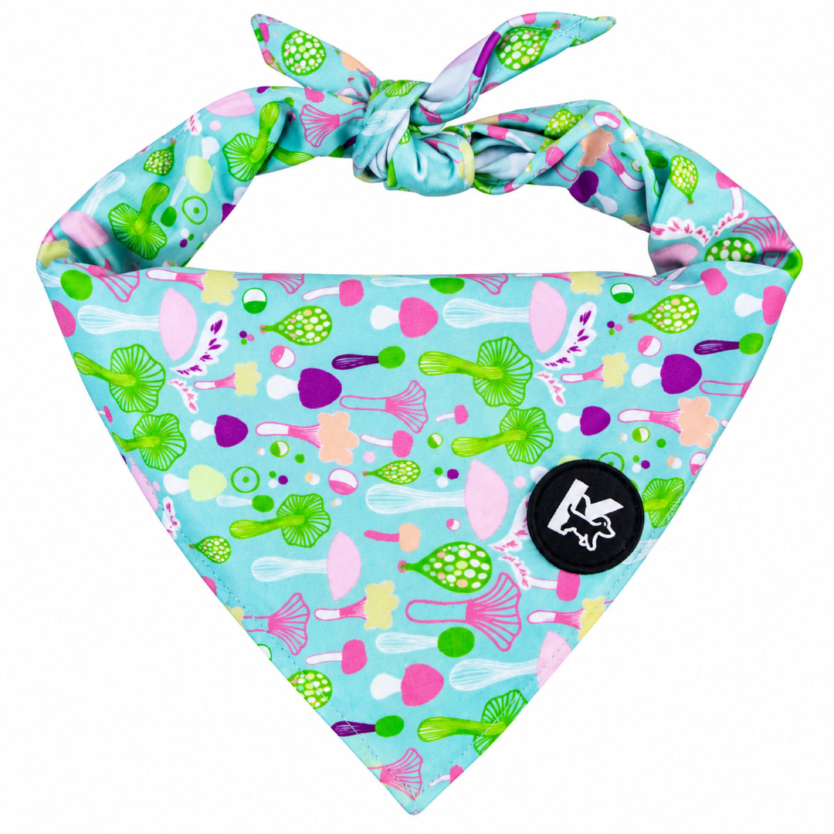 GAVPEPY Polyester Floral Print Pet Bandana, Size One Size, Green, for pet photos, outings and celebrations; decorative neckwear with the selected print and fit shown in the product photos; review the selected variant photo for details image 15 - DPbib34-Green-OneSize.jpg