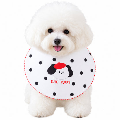 GAVPEPY Polyester Printed Pet Bib, Sizes S, M, L, XL, Yellow, White, Red, for photos, celebrations, walks and everyday pet outfits; a neckwear accessory for everyday outfits, portraits and special occasions image 9 - DPbib5-Red-S.jpg