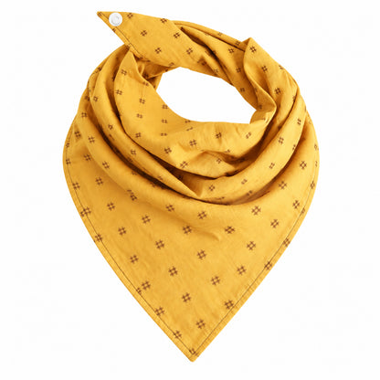 GAVPEPY Polyester Color-Block Triangle Pet Bandana, Sizes S, M, L, XL, Yellow, Brown, for photos, celebrations, walks and everyday pet outfits; a neckwear accessory for everyday outfits, portraits and special occasions image 9 - DPbib8-Yellow-S-Design02.jpg