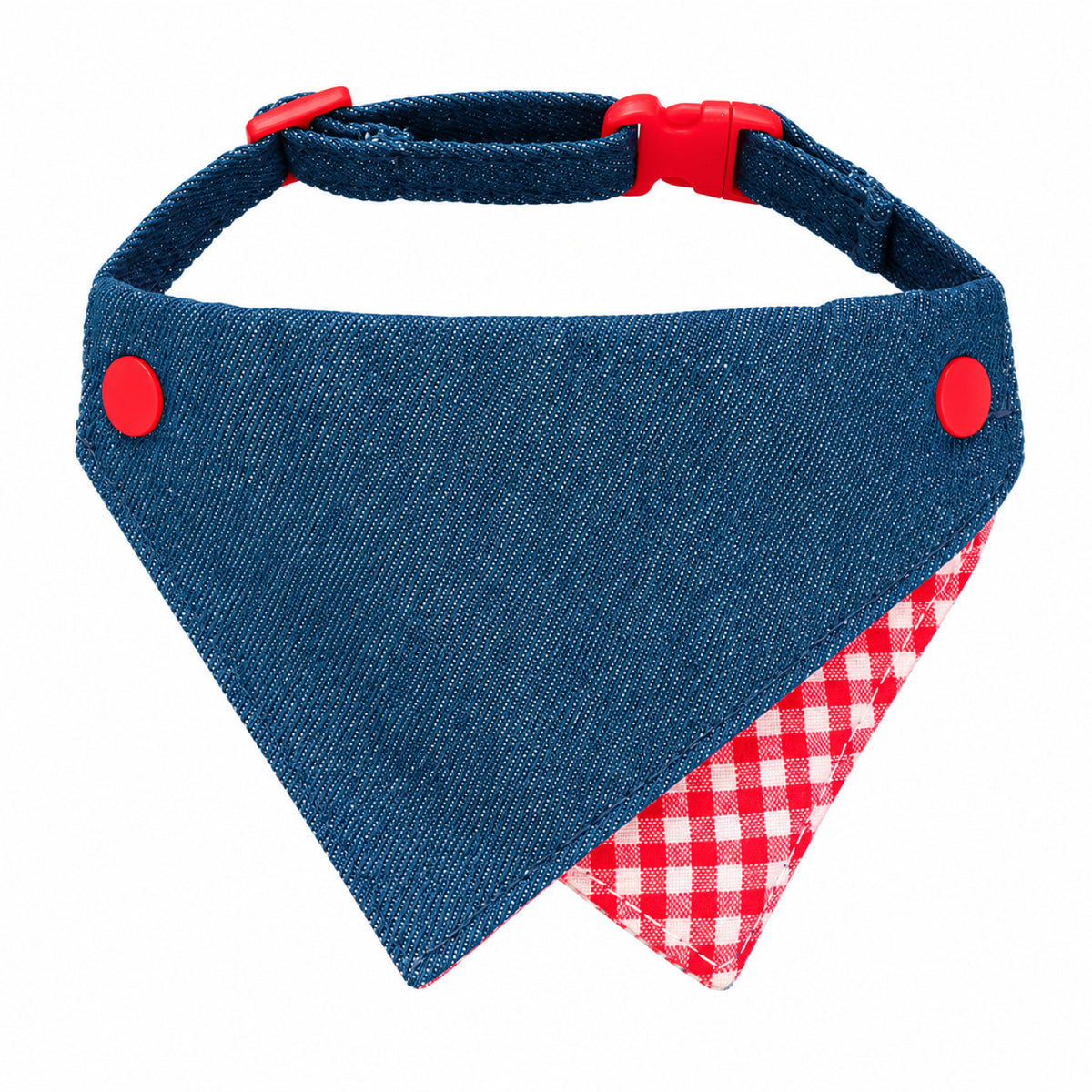 GAVPEPY Polyester Denim-Look Triangle Pet Bib, Sizes S, M, as pictured, for photos, celebrations, walks and everyday pet outfits; a neckwear accessory for everyday outfits, portraits and special occasions image 8 - DPbib9-Design01-S.jpg