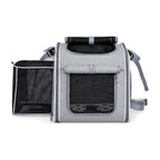 GAVPEPY Polyester Foldable Front Bicycle Pet Carrier, 37 x 26 x 33 cm for Pet Transport, Travel and Temporary Containment, for Road Trips, Vet Visits, Outdoor Outings and Home Use, Foldable Design Supports Compact Storage