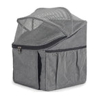 GAVPEPY Polyester Quick-Release Bicycle Pet Carrier for Pet Transport, Travel and Temporary Containment, Colors Gray, Sky Blue, and Orange, for Road Trips, Vet Visits, Outdoor Outings and Home Use, Portable Design Supports Travel Routines