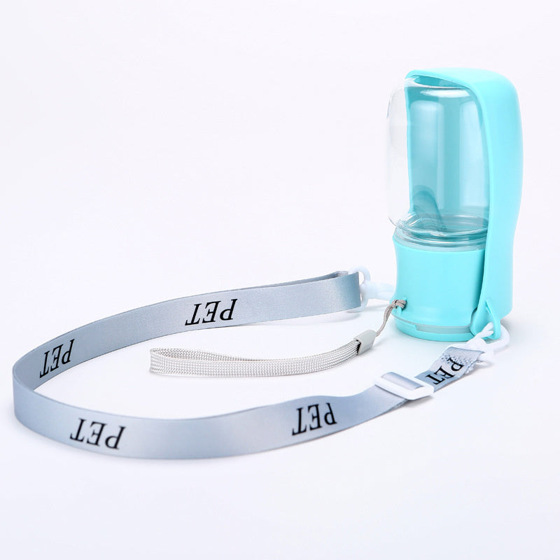 Foldable Crossbody Pet Water Bottle, 350 or 550 mL, By GAVPEPY image 13 - DPbottle10-Blue-Foldable.jpg