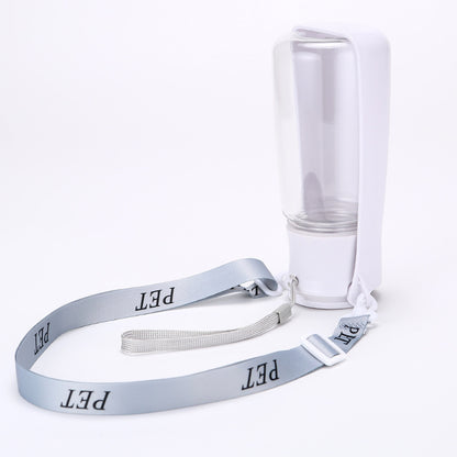 Foldable Crossbody Pet Water Bottle, 350 or 550 mL, By GAVPEPY image 9 - DPbottle10-White-550-Foldable.jpg