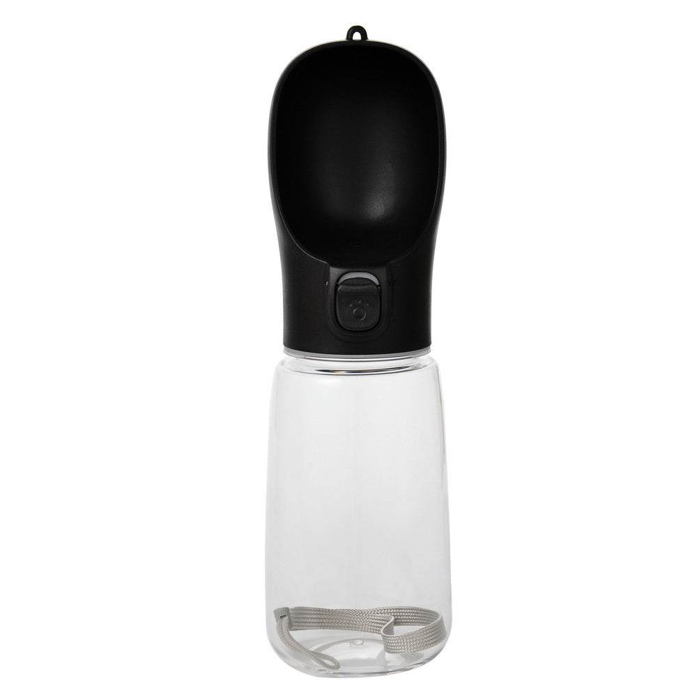 Portable Pet Water Bottle Collection, 400-800 mL, 17 Options, By GAVPEPY image 19 - DPbottle11-Black-550ML.jpg