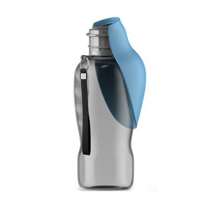 Portable Pet Water Bottle Collection, 400-800 mL, 17 Options, By GAVPEPY image 16 - DPbottle11-Blue-Gray-800ML.jpg