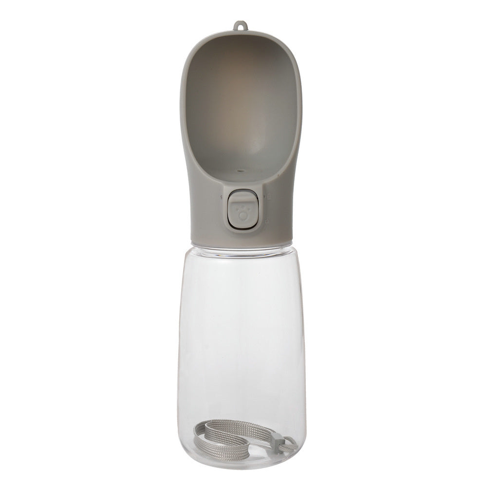Portable Pet Water Bottle Collection, 400-800 mL, 17 Options, By GAVPEPY image 20 - DPbottle11-Gray-550ML-V16.jpg