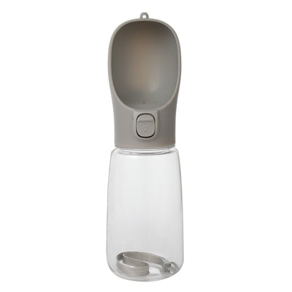 Portable Pet Water Bottle Collection, 400-800 mL, 17 Options, By GAVPEPY image 20 - DPbottle11-Gray-550ML-V16.jpg