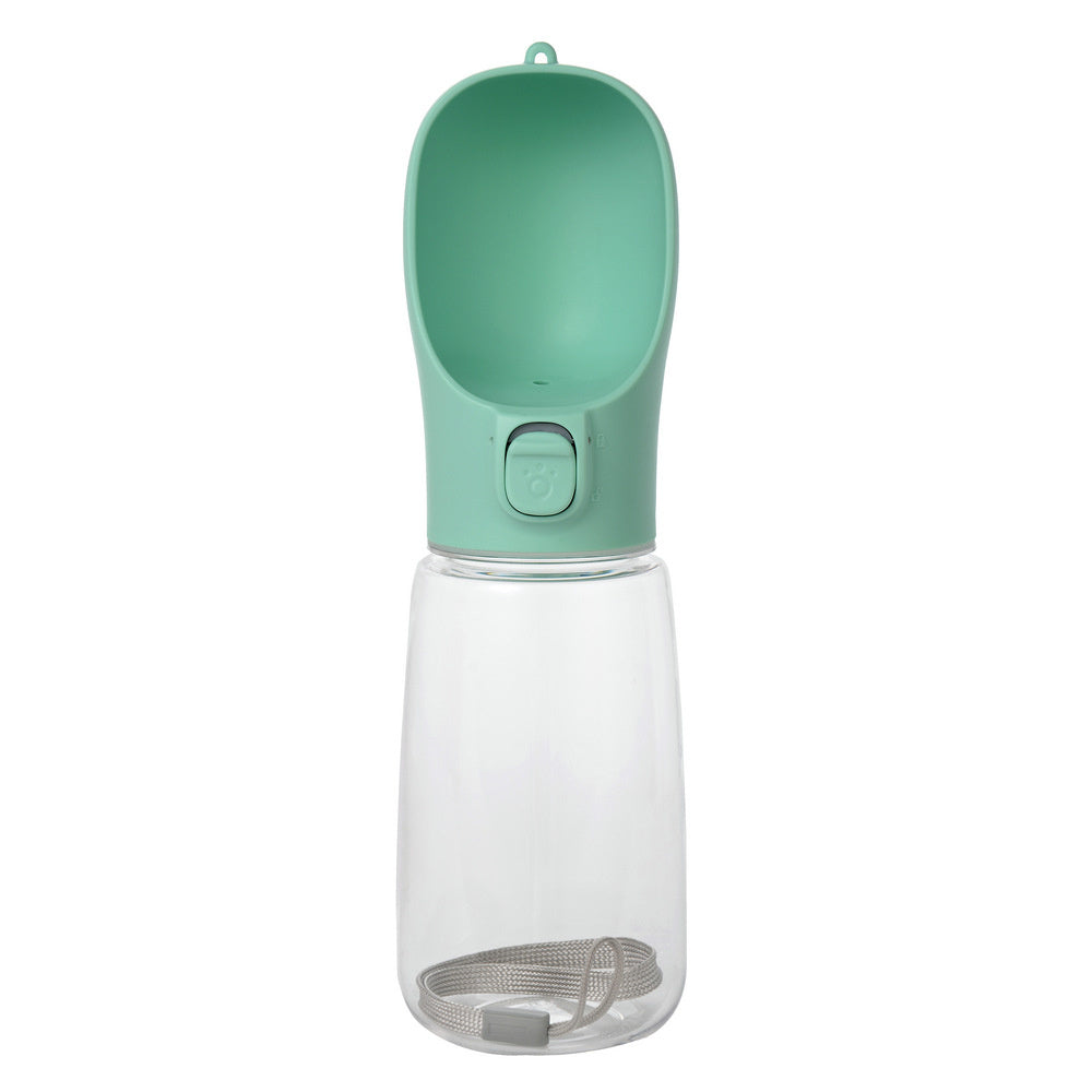 Portable Pet Water Bottle Collection, 400-800 mL, 17 Options, By GAVPEPY image 17 - DPbottle11-Green-550ML.jpg