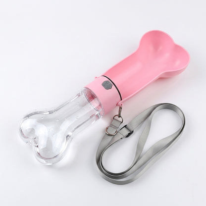 Portable Pet Water Bottle Collection, 400-800 mL, 17 Options, By GAVPEPY image 11 - DPbottle11-Pink-520ML.jpg