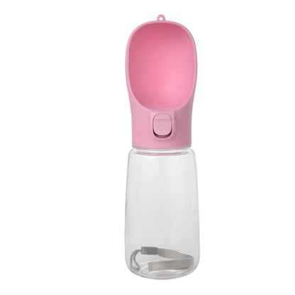 Portable Pet Water Bottle Collection, 400-800 mL, 17 Options, By GAVPEPY image 9 - DPbottle11-Pink-550ML-V13.jpg