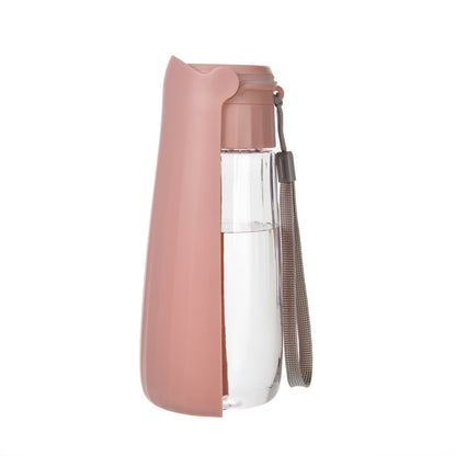 Portable Pet Water Bottle Collection, 400-800 mL, 17 Options, By GAVPEPY image 21 - DPbottle11-Pink-550ML.jpg