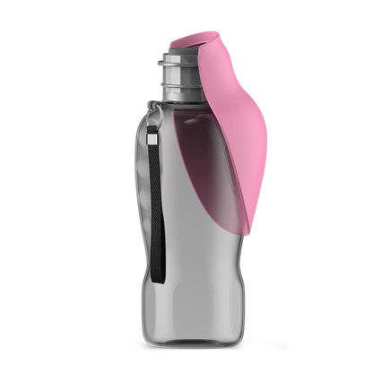 Portable Pet Water Bottle Collection, 400-800 mL, 17 Options, By GAVPEPY image 23 - DPbottle11-Pink-800ML.jpg