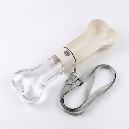 Portable Pet Water Bottle Collection, 400-800 mL, 17 Options, By GAVPEPY image 8 - DPbottle11-White-520ML.jpg
