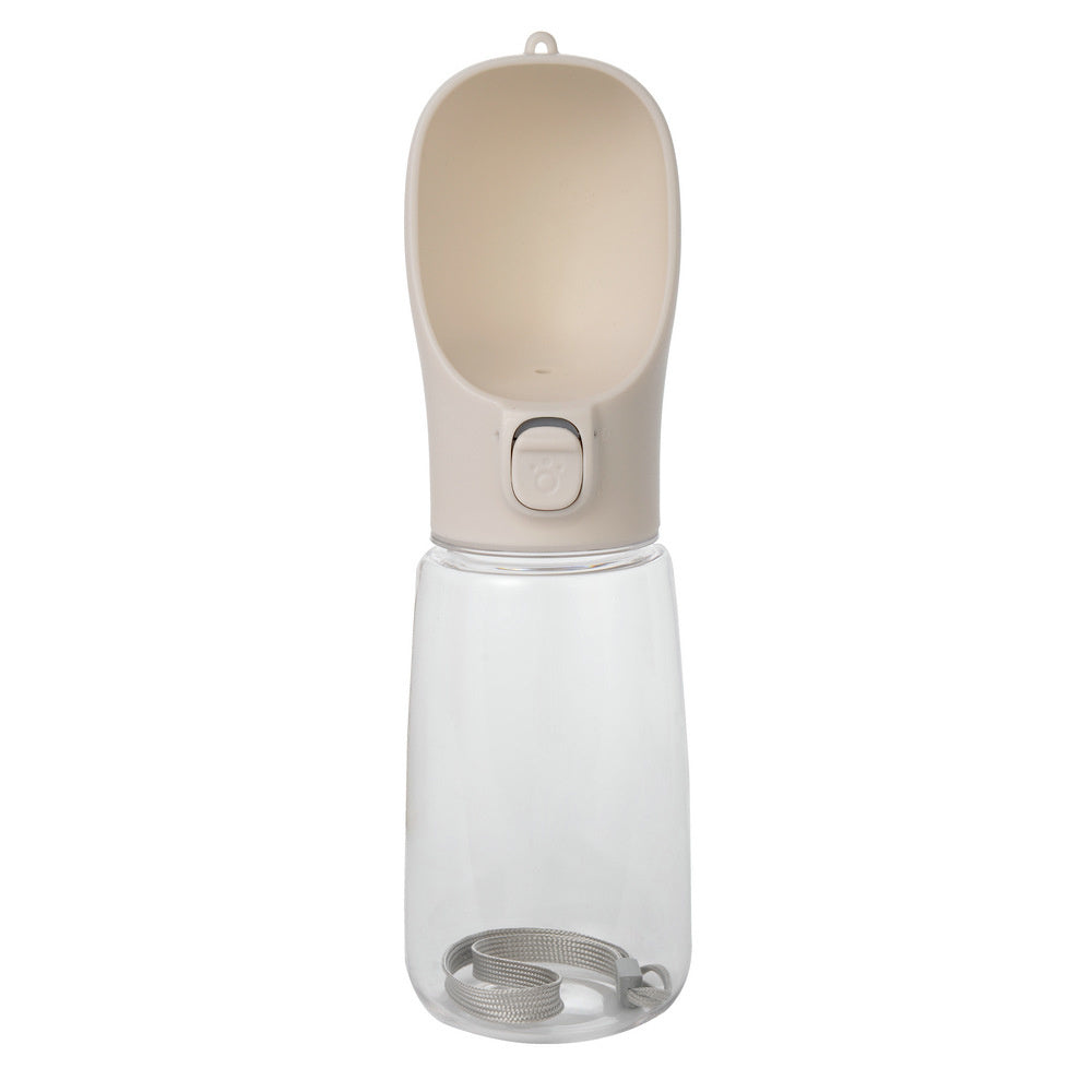 Portable Pet Water Bottle Collection, 400-800 mL, 17 Options, By GAVPEPY image 12 - DPbottle11-White-550ML.jpg