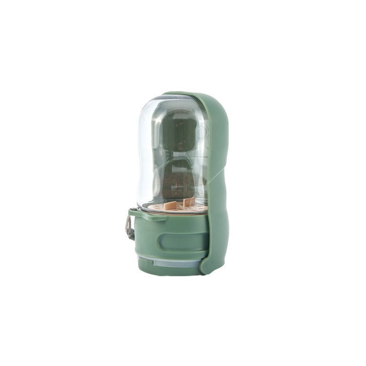 Foldable 2-in-1 Pet Water Bottle and Bowl, 350 or 500 mL, By GAVPEPY image 10 - DPbottle13-OliveGreen-350ML.jpg
