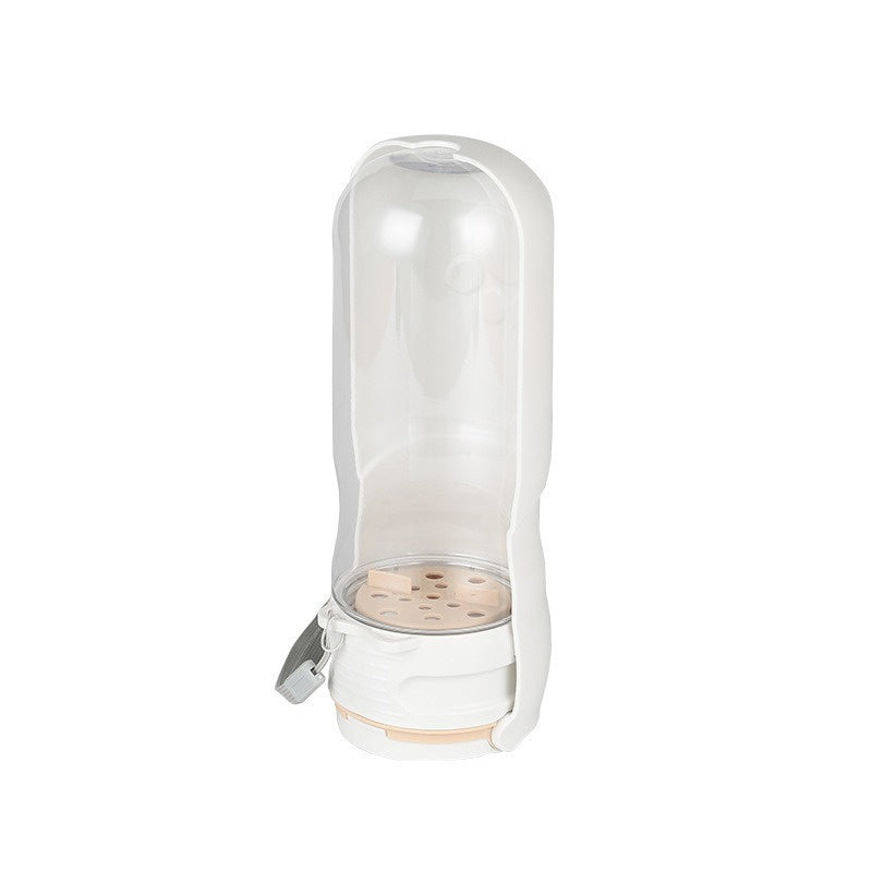 Foldable 2-in-1 Pet Water Bottle and Bowl, 350 or 500 mL, By GAVPEPY image 8 - DPbottle13-White-500ML.jpg