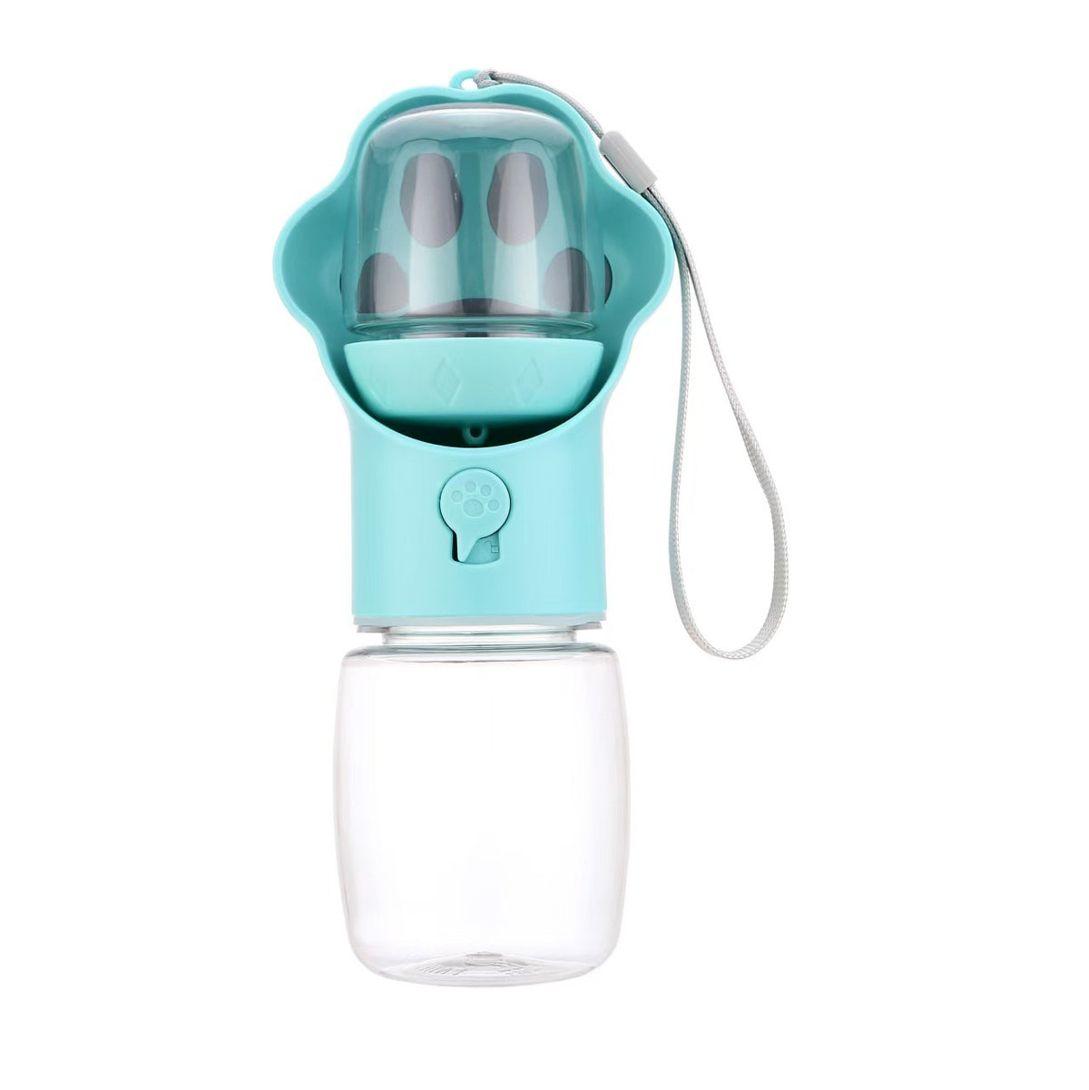 Pet Water and Food Bottle with 80 g Food Storage, By GAVPEPY image 9 - DPbottle15-Blue-330-WaterFoodCombo.jpg