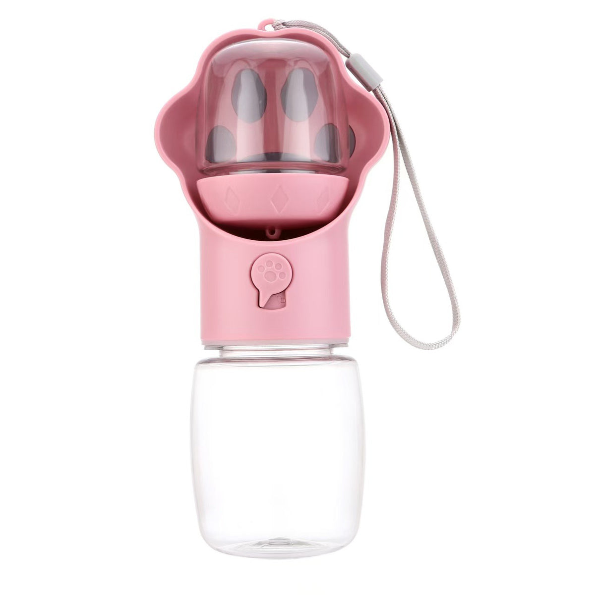 Pet Water and Food Bottle with 80 g Food Storage, By GAVPEPY image 12 - DPbottle15-Pink-330-WaterFoodCombo.jpg