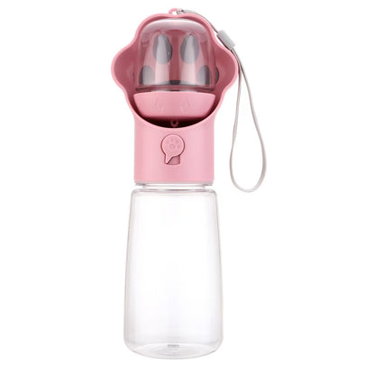 Pet Water and Food Bottle with 80 g Food Storage, By GAVPEPY image 13 - DPbottle15-Pink-550-WaterFoodCombo.jpg