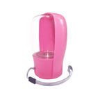 GAVPEPY Food-Grade Silicone Foldable Pet Travel Water Bottle, 280 mL for Portable Drinking Water During Walks and Travel, Colors Sakura Pink, Milk White, and Turquoise, for Road Trips, Hiking, Parks and Everyday Outdoor Outings