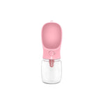 GAVPEPY Plastic Portable Pet Water Bottle, 350 or 550 mL for Portable Drinking Water During Walks and Travel, Colors Pink, White, and Blue, for Road Trips, Hiking, Parks and Everyday Outdoor Outings, Portable Design Supports Travel Routines