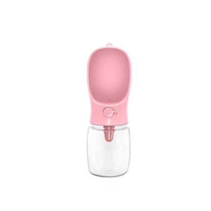 Portable Pet Water Bottle, 350 or 550 mL, 3 Colors, By GAVPEPY image 8 - DPbottle2-Pink-350.jpg