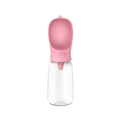 Portable Pet Water Bottle, 350 or 550 mL, 3 Colors, By GAVPEPY image 9 - DPbottle2-Pink-550.jpg