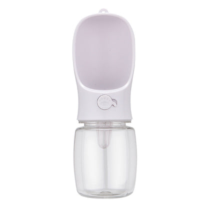 Portable Pet Water Bottle, 350 or 550 mL, 3 Colors, By GAVPEPY image 12 - DPbottle2-White-350.jpg