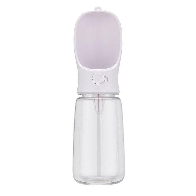 Portable Pet Water Bottle, 350 or 550 mL, 3 Colors, By GAVPEPY image 10 - DPbottle2-White-550.jpg