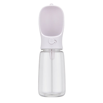 Portable Pet Water Bottle, 350 or 550 mL, 3 Colors, By GAVPEPY image 10 - DPbottle2-White-550.jpg