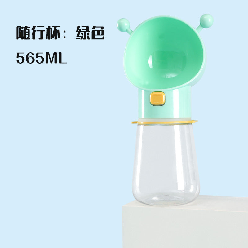 Bee-Style Silicone Pet Water Bottle, 565 mL, 4 Colors, By GAVPEPY image 11 - DPbottle21-Green.jpg