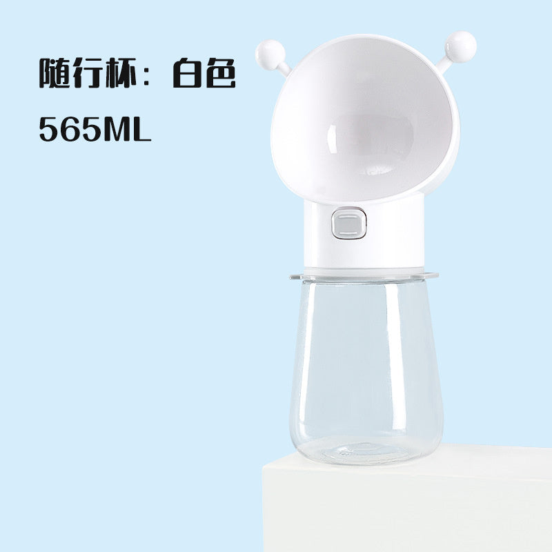 Bee-Style Silicone Pet Water Bottle, 565 mL, 4 Colors, By GAVPEPY image 9 - DPbottle21-White.jpg