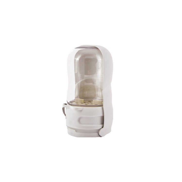 Foldable Pet Water Bottle with Two Bowl Sizes, 350 mL, By GAVPEPY image 10 - DPbottle22-White-SMALL.jpg
