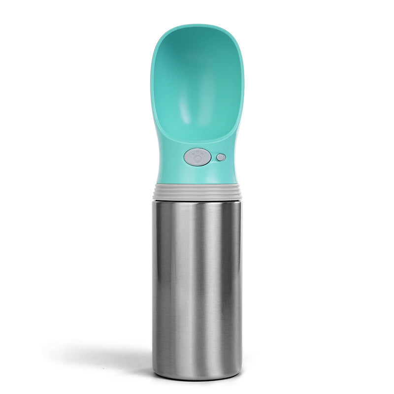 304 Stainless Steel Pet Travel Water Bottle, 400 mL, By GAVPEPY image 8 - DPbottle5-Green.jpg